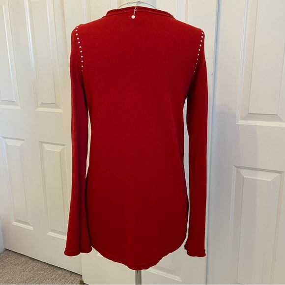 Beautiful Red Pullover, Silver Studs by ZARA Trafaluc - Picture 10 of 12